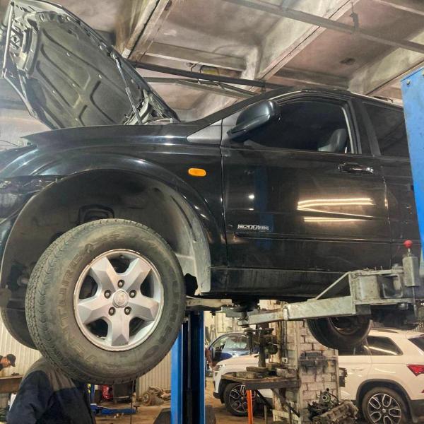 Ремонт грибков крепления кузова SsangYong Kyron